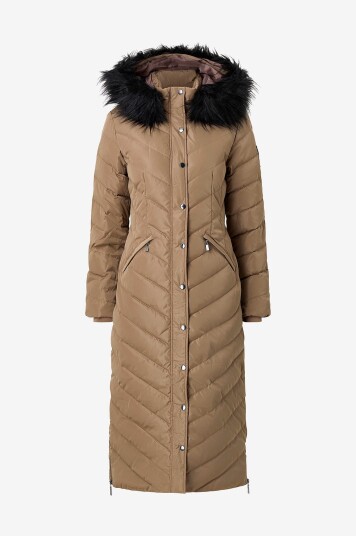 Bubbleroom Dunfrakk Down Maxi Coat Beige Bubbleroom Dunfrakk Down Maxi Coat Beige