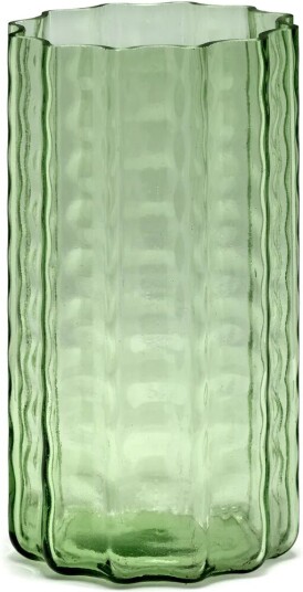 Serax Waves 01 vase 21 cm Green-clear Serax Waves 01 vase 21 cm Green-clear