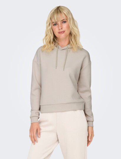 Only Play Onplounge Life Hood Ls Swt Noos - Beige - S