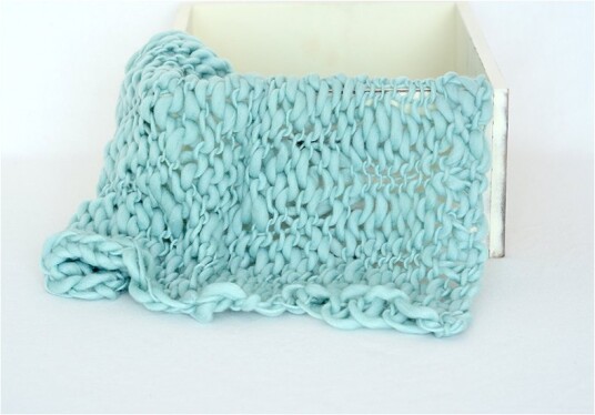 Pledd - Fiber - 50x50 cm - Mint