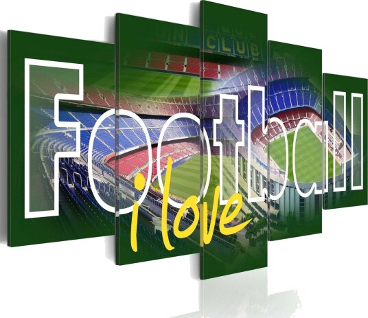 Bilde Love Football 100x50 Artgeist sp. z o. o.