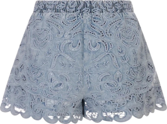 Alice + Olivia Dame Shorts Blå XS,