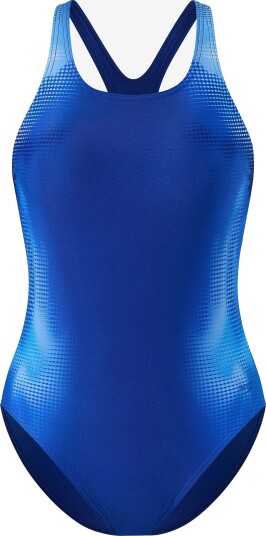 Speedo Badedrakt Print Medalist Swimsuit Blå