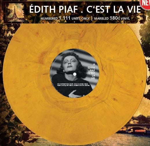 Edith Piaf C'est La Vie LP/Vinyl