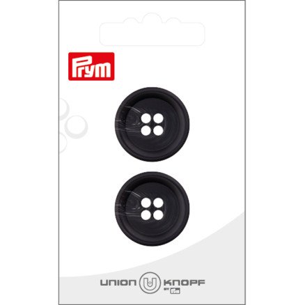 Prym plastknapp svart 23 mm 2 stk