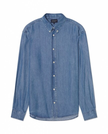 Lexington Clothing Loose Indigo B.d Shirt - Blue - L