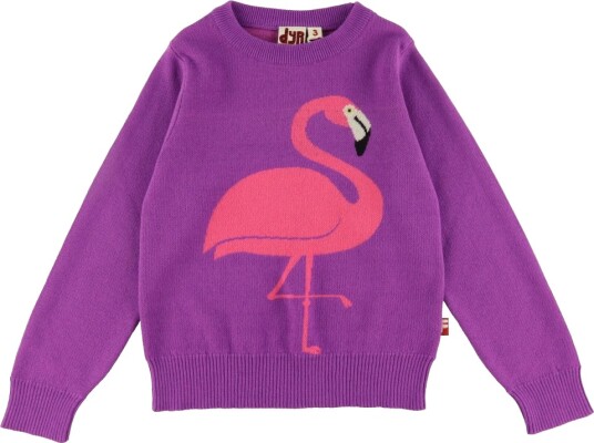 DYR Cph Genser Strikk Dyrarctic Violet Flamingo DYR 6 år (116) Genser Lilla