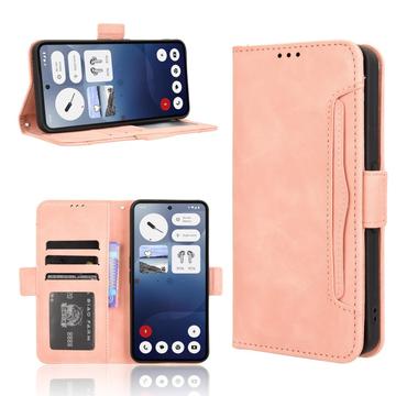 Nothing Phone 3a Kortholder Lommebokveske   Rosa