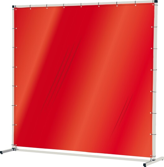 Industridraperier Björndraperiet 104125 Sveiseskjerm 2,5 x 1,9 m, transparent Rød, Sveising