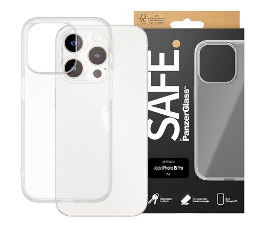 PanzerGlass Mobildeksel iPhone 15 Pro Transparent Selvhelbredende TPU