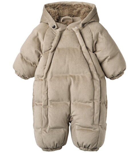 Wheat Vinterdress Fløyel Nallo Grey Stone Wheat 3 6 md Vinterdress Beige