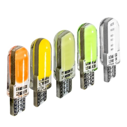 4X CANBUS T10 W5W 12 LED - Rød