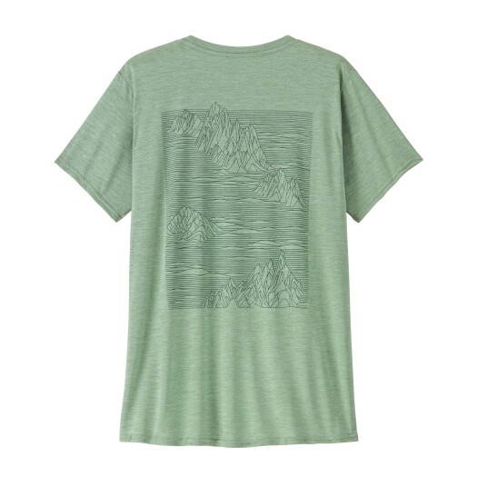 Patagonia Cap Cool Daily Graphic T  Shirt W"s Strataspire: Ellwood Green X Dye S