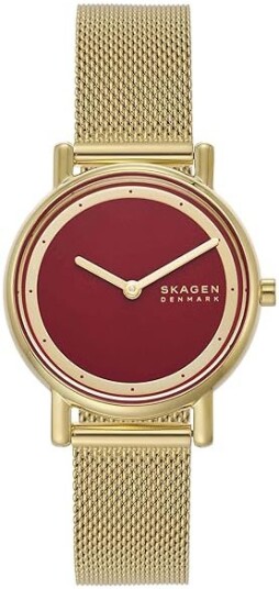 Skagen Dameklokke SKW3117 Signatur Lille Rød/Gulltonet stål Ø30 mm Skagen Dameklokke SKW3117 Signatur Lille Rød/Gulltonet stål Ø30 mm