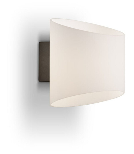 Evoke vegglampe IP44 - Opal / Antrasitt