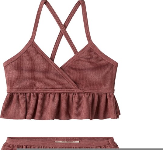 Lil"Atelier Nmffola Fia Swim Set Lil Burgundy 104
