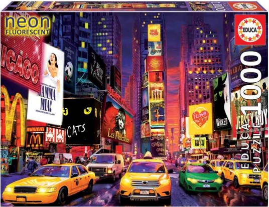 Educa Puslespill 1000 brikker Times Square, New York, Neon