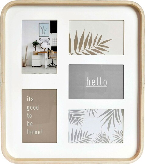 Nielsen Design Collage fotoramme med passepartout 5x10x15cm hvit eik