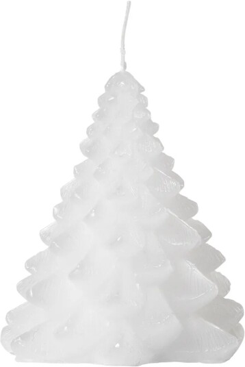 Broste Copenhagen Granny Christmas tree lys Ø9x10 cm Pure White