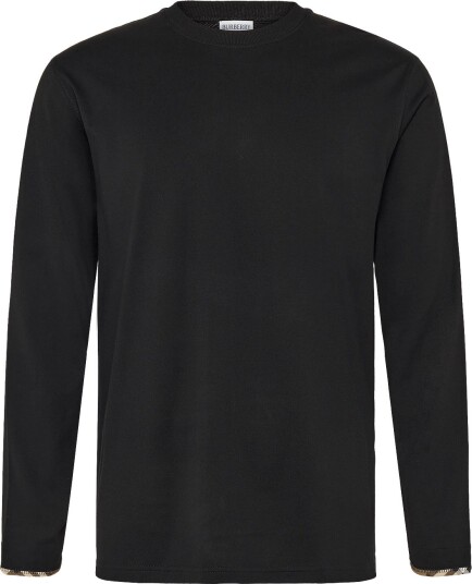Burberry Ellison Long Sleeved Shirt BLACK L Burberry Ellison Long Sleeved Shirt BLACK L