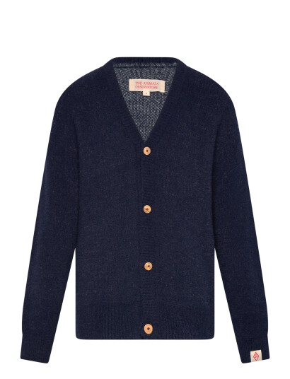 THE ANIMALS OBSERVATORY Navy Racoon Cardigan Marinblå 8 Y