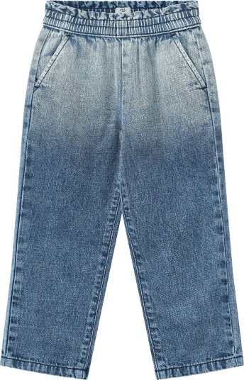 Copenhagen Colors Frill Denim Pants W. Bow Blue 98