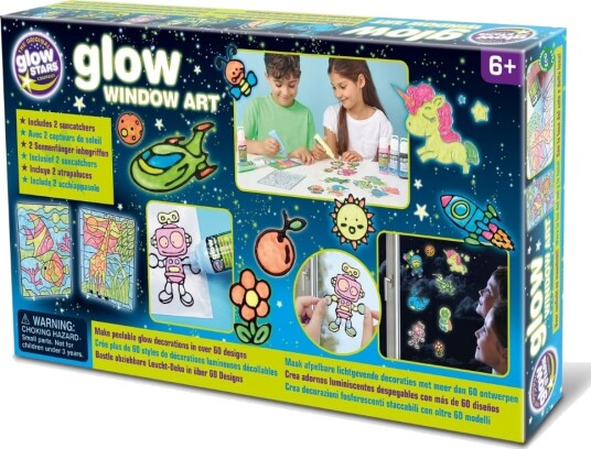 Brainstorm Brainstorm Glow Window Art Kit Multi/patterned ONE SIZE