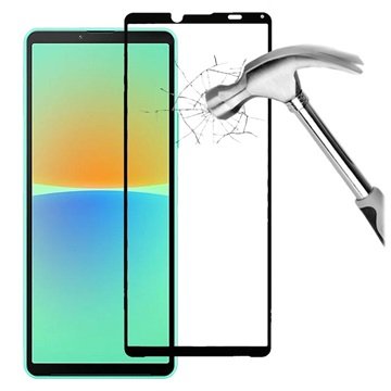 Full Cover Sony Xperia 10 IV Beskyttelsesglass Svart