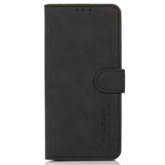 INCOVER OnePlus 12 KHAZNEH Retro Kunstskinn Flipdeksel med Lommebok - Svart