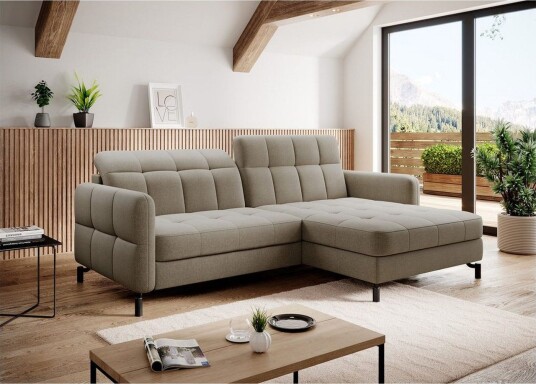 Seksjon Eltap Lorelle 225x160x105 cm Inari 23 Brun Høyre