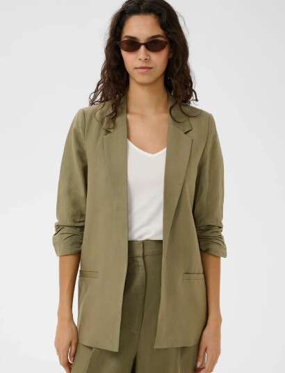 Soaked Slragna Shirley Blazer Khaki green XS