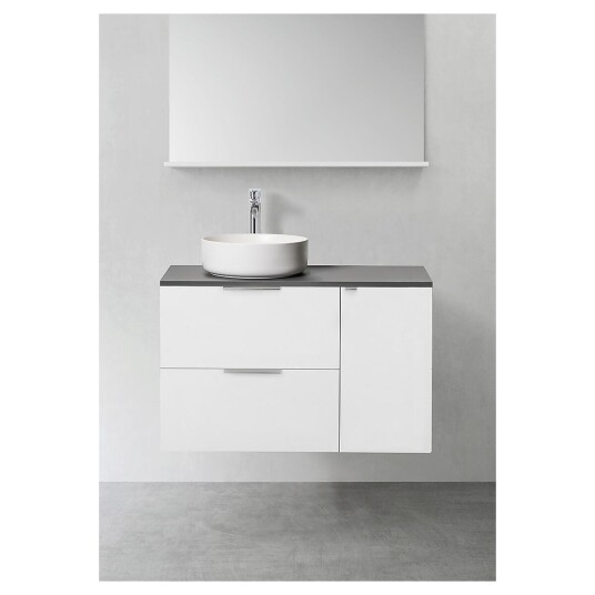 Hafa Shape 600 Servantskap m/sidemodul 90x45x54 cm Hvit Matt