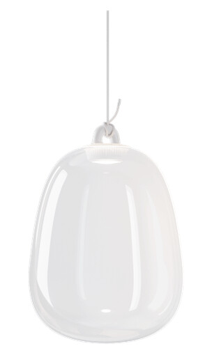 Lodes Oblò Taklampe Stor 2700K Klar/ Hvit