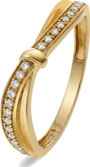 Pan Jewelry Ring i gull med zirkonia størrelse Ring i gull med zirkonia Str. 56