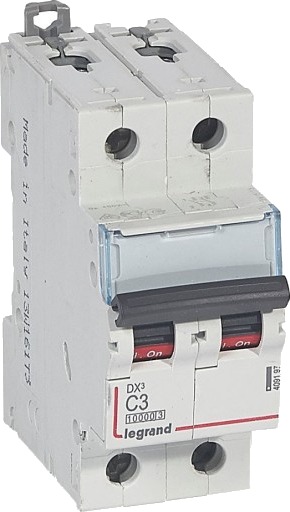 Legrand DX³ MCB automatsikring C3 2P 2M 10/16kA