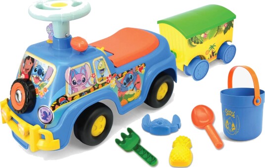 Disney Stitch Lights "N" Sounds Gåbil med Tilhenger