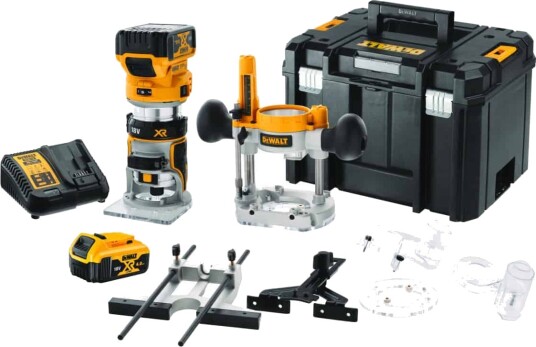 Dewalt DCW604P2 Håndoverfres 8mm 18v XR 2x5ah
