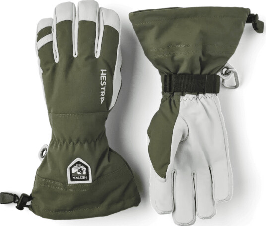 Hestra Army Leather Heli Ski 11, Olive