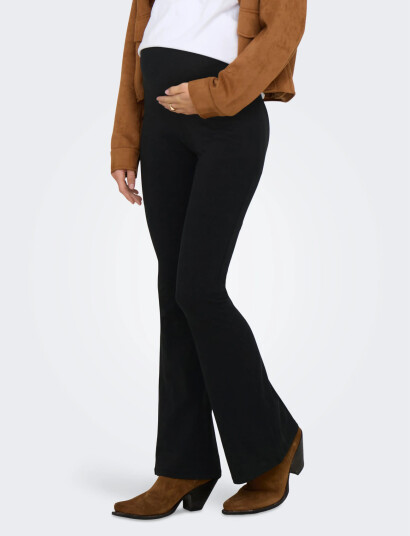 Only Maternity Olmlovely Leo Flared Pant 2-Pack Noos - Black - XS