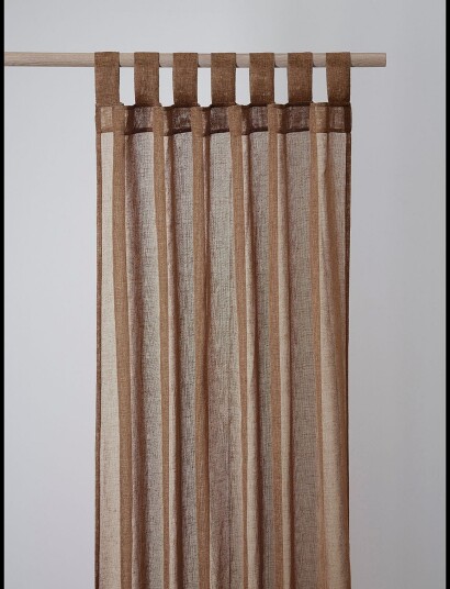 compliments Boho Curtain 140X260 Cm W/Loops   Brown   140X260CM