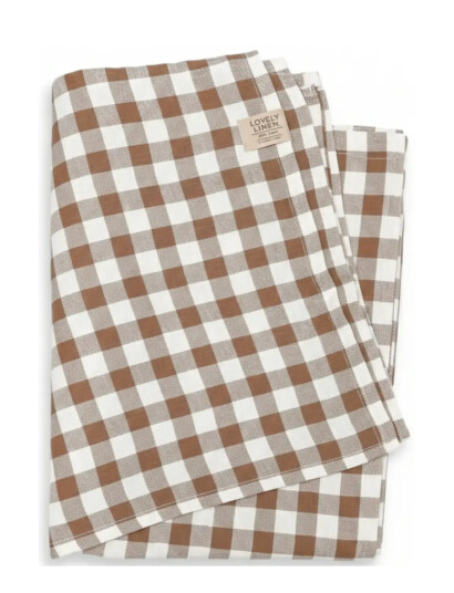 Lovely Linen Misty Hamam Towel Brown 90X145