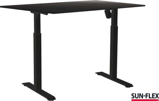 Sun-Flex Easydesk Adapt L, Traffic Black, Sort Laminat, 160*80 Cm Sun-Flex Easydesk Adapt L, Traffic Black, Sort Laminat, 160*80 Cm