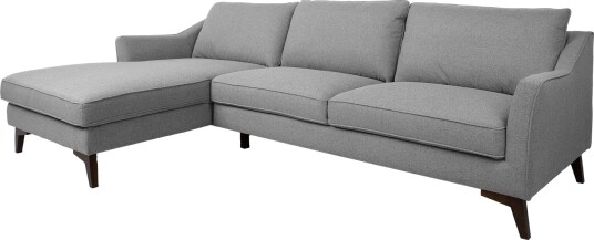 Hjørnesofa HOME4YOU Birgit venstre hjørne grå grå