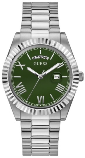 Guess Herreklokke GW0265G10 Connoisseur Grønn/Stål Ø43 mm