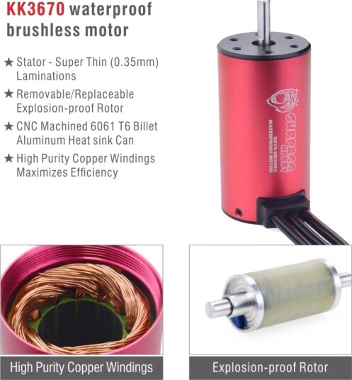 Surpass Hobby Combo 120A ESC m/3670 2650KV BL WP Surpass Hobby Combo 120A ESC m/3670 2650KV BL WP
