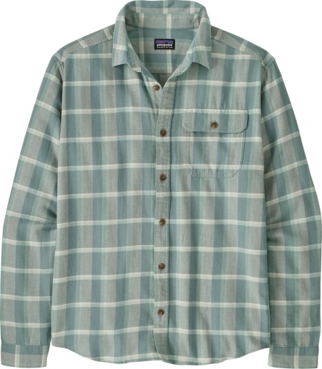Patagonia Men"s L/s Cotton In Conversion Lw Fjord Flannel Shirt Marine Layer: Blue Sage XL Patagonia Men"s L/s Cotton In Conversion Lw Fjord Flannel Shirt Marine Layer: Blue Sage XL