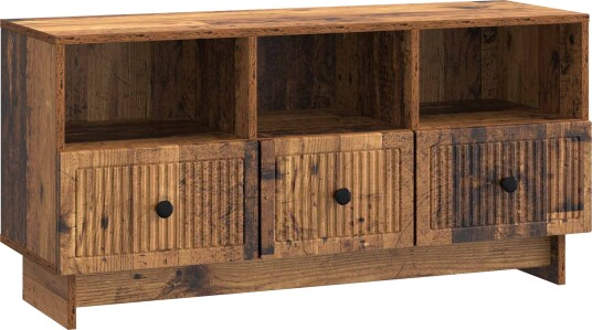  TV skap med skuff Gammelt tre 102 x 34,5 x 50 cm Konstruert tre