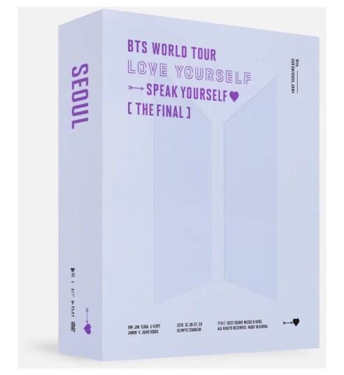 BTS World Tour 'Love Yourself Speak Yourself' The Final Incl. 192pg Photobook, Folded Poster, Book DVD