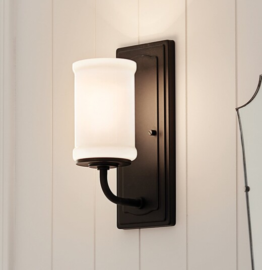 Vegglampe KICHLER Vetivene Svart Bad Metall 12.7 30.5 Svart Vegglampe KICHLER Vetivene Svart Bad Metall 12.7 30.5 Svart