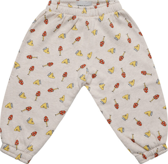 Bobo Choses Mush Monster Duo All Over Jogging Pants   White   89